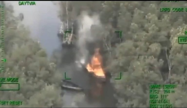 NAF Airstrikes Destroy 13 Illegal  Oil Refining Sites, Seven Boats